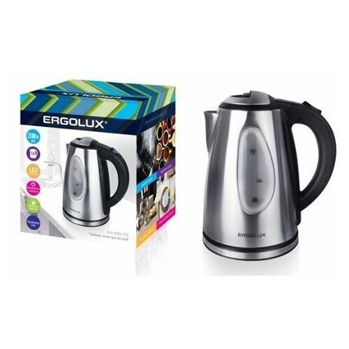 ERGOLUX Чайник ERGOLUX ELX-KG04-C72 черный и нерж сталь 307200₽