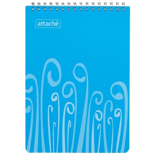 Блокнот Attache А5, пластиковая обложка, 80 листов, Fantasy, голубой (309368)