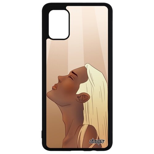 фото Красивый чехол на смартфон // galaxy a51 // "надежда" стиль аниме, utaupia, бежевый