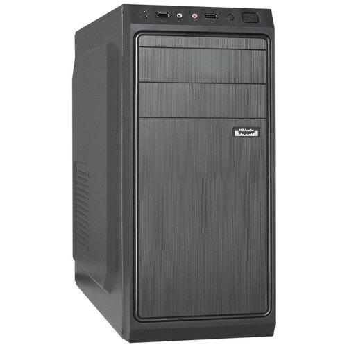 Корпус Miditower ExeGate XP-401-XP500 (ATX, БП XP500 с вент. 12см, 2*USB, аудио, черный) EX283733RUS