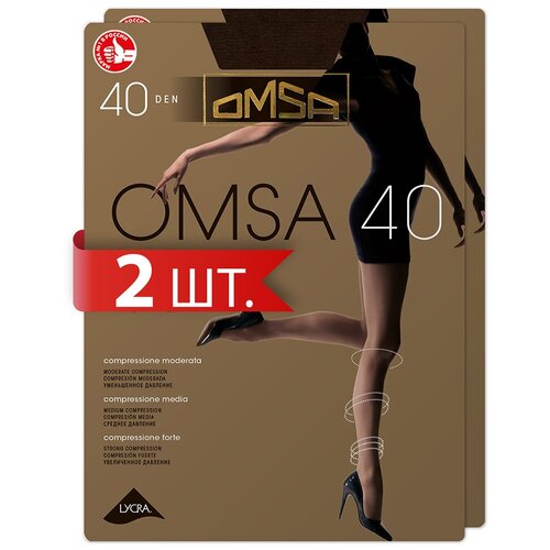 Колготки женские Omsa OMSA 40 Cioccolato 5 (спайка 2 шт.)