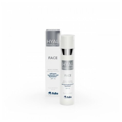 Увлажняющая защитная эмульсия HYAL FAMILY LINE FACE CREAM SPF15, 50 мл