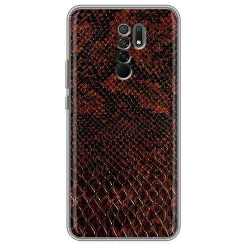 дизайнерский силиконовый чехол для iphone 13 mini кожа змей Дизайнерский силиконовый чехол для Xiaomi RedMi 9 Кожа змей