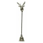 Kaemingk Гаситель для свечи Holque Deer 26 см, серебряный 391340 - изображение