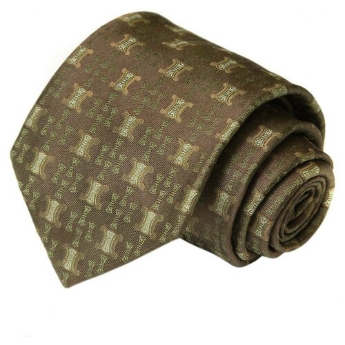 Необычный галстук в коричневых тонах Celine 57934