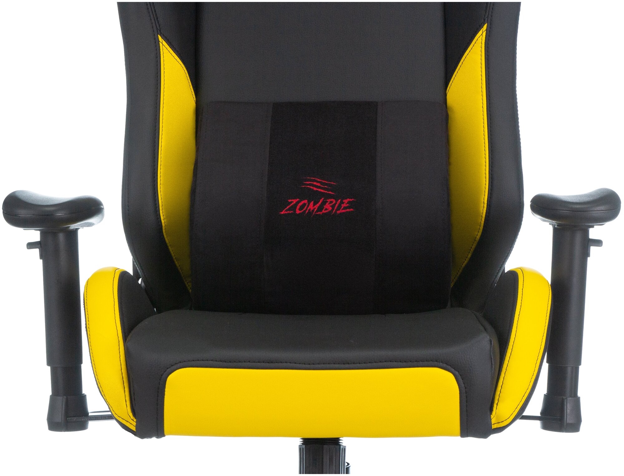 Кресло Zombie Hero Cyberzone Pro эко.кожа черный/желтый - фотография № 5