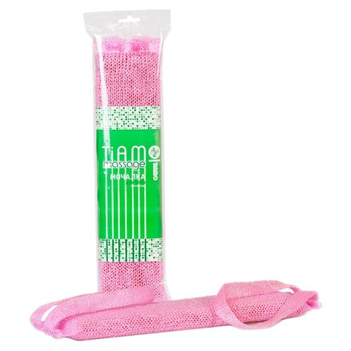 Мочалка TIAMO MASSAGE тонус массаж+поролон (24) акцент