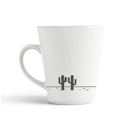 фото Кружка-латте coolpodarok прикол динозавр из гугла prikol the dinosaur from google (динозавр как в браузере)