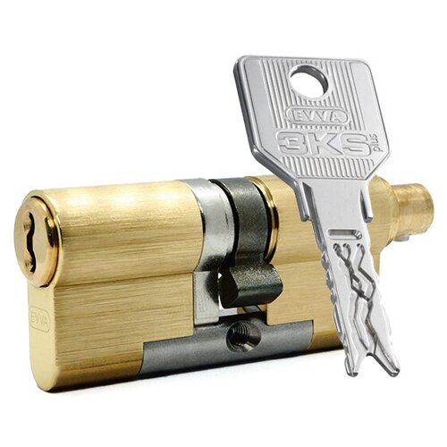 Цилиндр EVVA 3KS ключ-вертушка (размер 41х51 мм) - Латунь (5 ключей) цилиндр evva 3ks ключ вертушка размер 41х51 мм никель 5 ключей