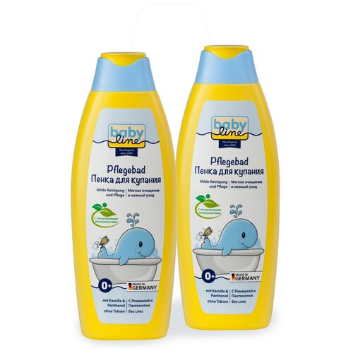 BabyLine Пенка для купания с ромашкой и пантенолом; новая мягкая формула. 2 шт. по 250 мл.Арт.3001978-2