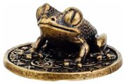 Подарки Кошельковый сувенир "Лягушка на монете" из латуни