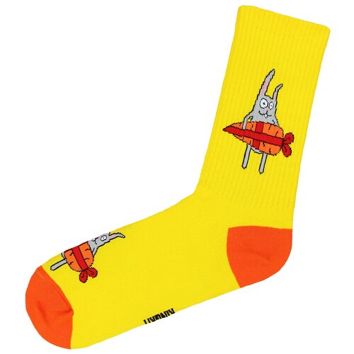 Носки Kingkit, размер 41-45, желтый носки kingkit размер 41 45 желтый серый черный