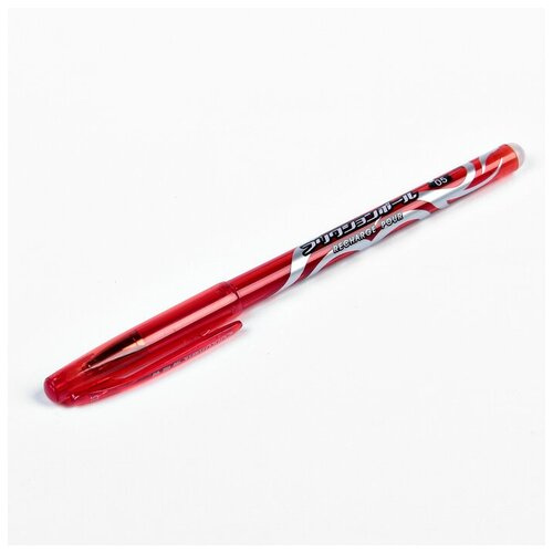 - Ручка гелевая со стираемыми чернилами 0,5 мм, стержень красный, корпус тонированный (пишут бледно)