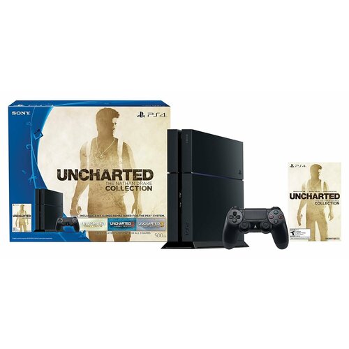 Игровая приставка Sony Playstation 4 500GB + Игра Uncharted: The Nathan Drake Collection