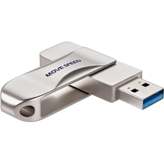 Флешка Movespeed 128Gb Move Speed YSULSP USB 3.0 silver/metal (YSULSP-128G3S)