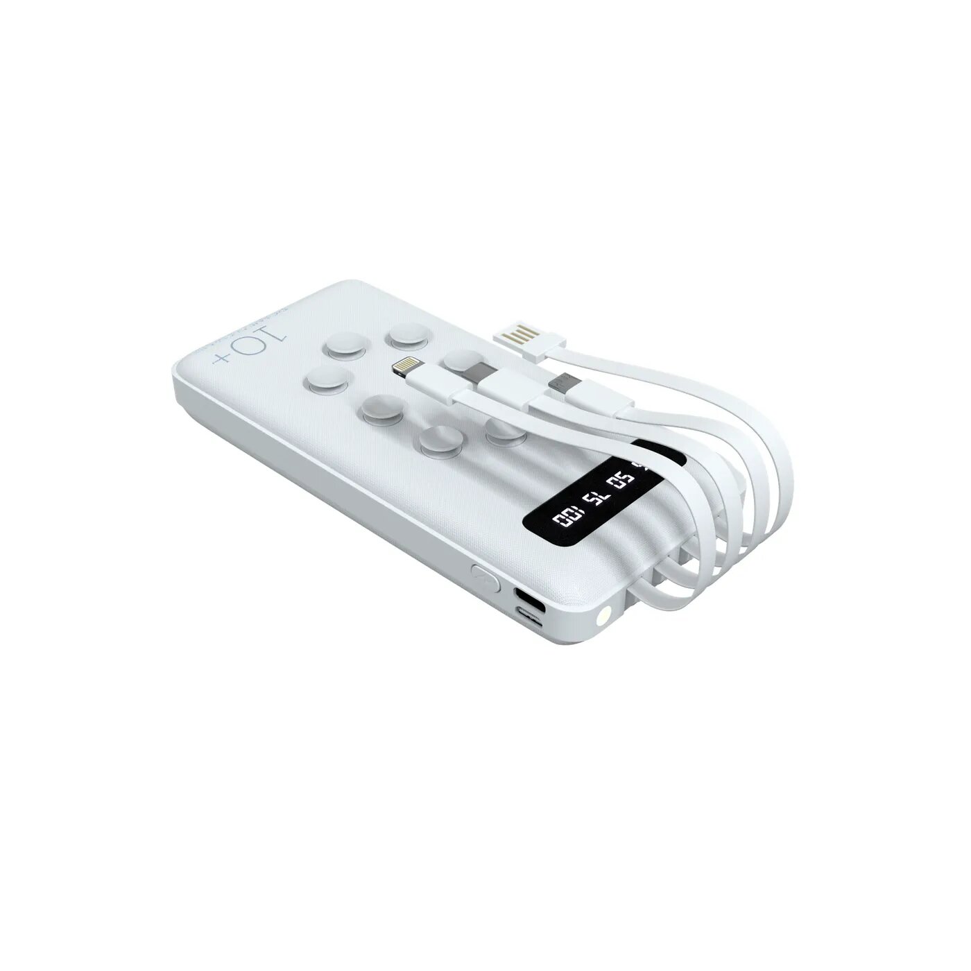 Аккумулятор внешний универсальный More Choice 10000mAh Smart 2USB 2.1A White - фото №13