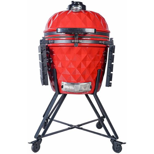 настольный керамический гриль diamond egg tabletop grill red Керамический гриль камадо - Diamond Egg XL Pro Red