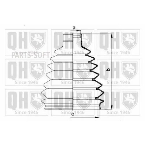 QUINTON HAZELL QJB908 Рк-т пыльника ШРУС 720₽