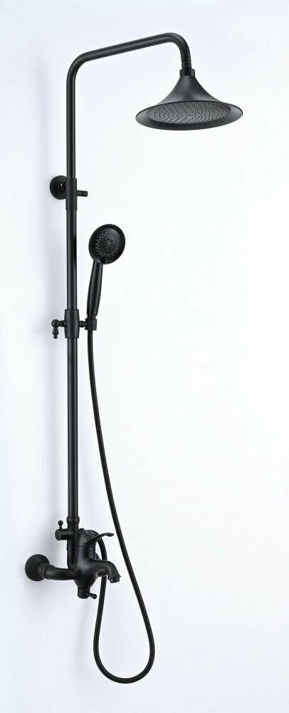 Душевая система ViEiR с изливом 413562С Черный