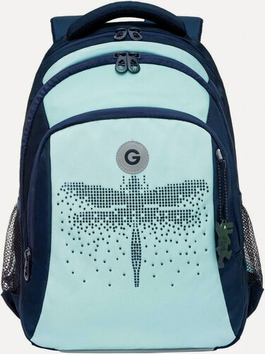 Изображение товара Рюкзак школьный GRIZZLY RG-461-1/2 тёмно-синий - мятный