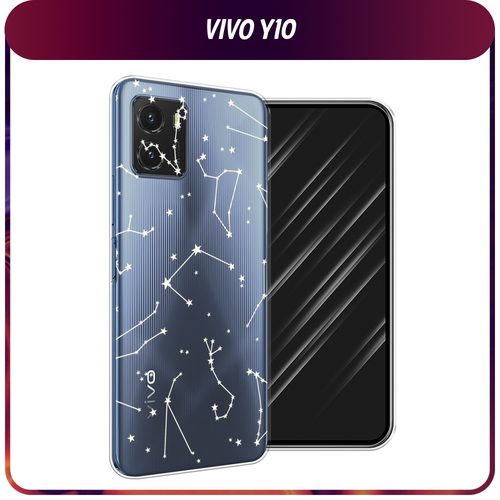 Силиконовый чехол на Vivo Y10 / Виво Y10 Созвездия, прозрачный
