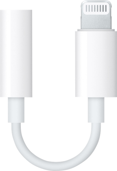 Apple Адаптер Apple Lightning на Jack 3,5 мм белый (MMX62)
