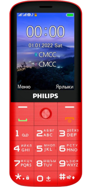 Philips Телефон Philips Xenium E227 Красный