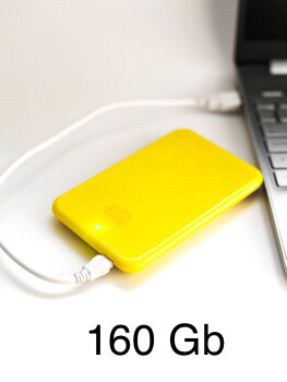 160 Gb/Гб Внешний жесткий диск HDD