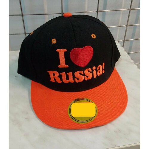 Бейсболка , размер 58/60, оранжевый кепка летняя snapback с прямым козырьком