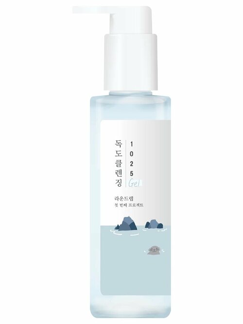 Очищающий гель с морской водой Round Lab 1025 Dokdo Cleansing Gel 150 мл