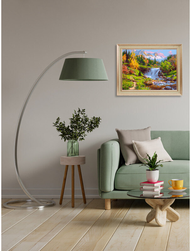 Картина по номерам Белоснежка «Горный ручей» (30х40 см, холст на подрамнике)