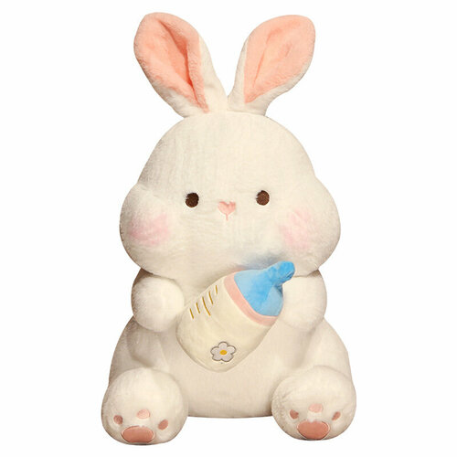 Мягкая игрушка Кролик 35 см, белый мягкая игрушка кролик бонза 40 см
