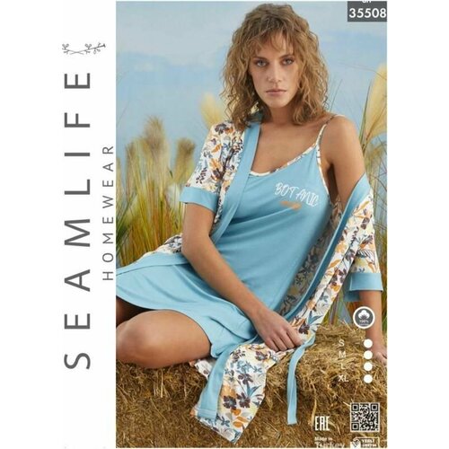 Пижама SEAMLIFE, размер m, голубой