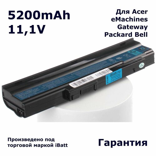 Аккумулятор iBatt 5200mAh, для ноутбуков AS09C31 AS09C75 AS09C71 аккумуляторная батарея ibatt 5200 mah для ноутбука acer