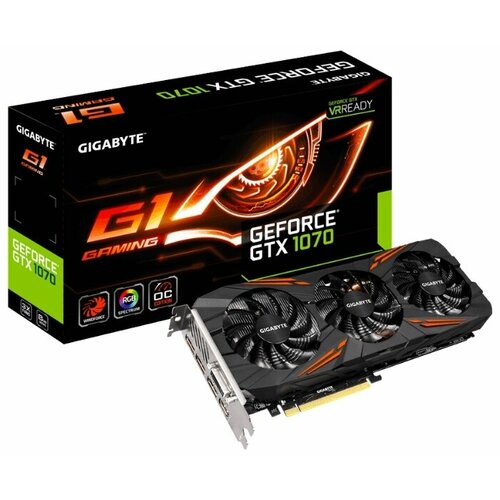 Видеокарта Gigabyte GeForce GTX 1070 G1 GAMING 2500000₽