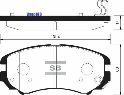 Колодки тормозные HYUNDAI TUCSON/KIA SPORTAGE 04- передние