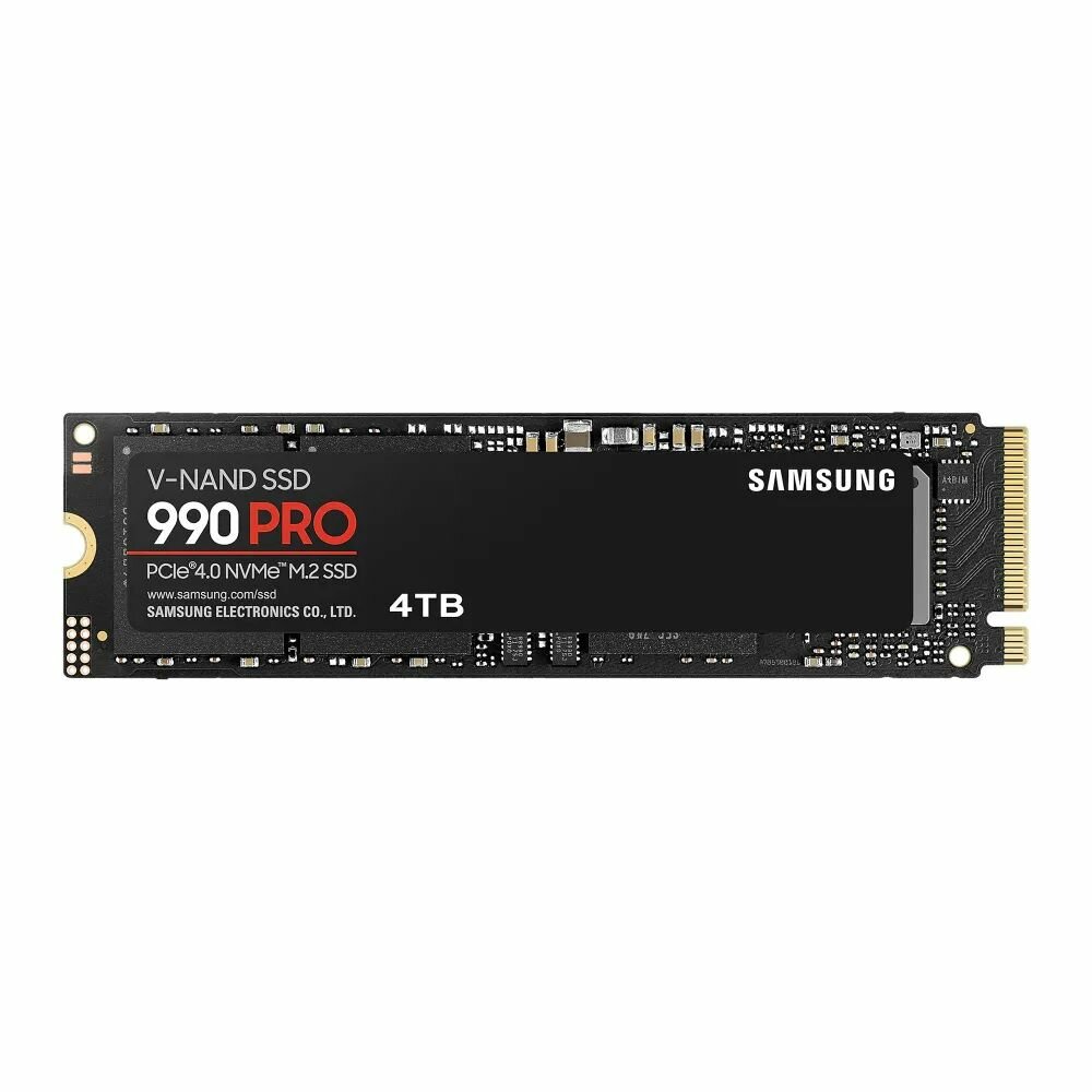 Внутренний SSD диск SAMSUNG 990 PRO 4000GB, M.2 (MZ-V9P4T0BW)