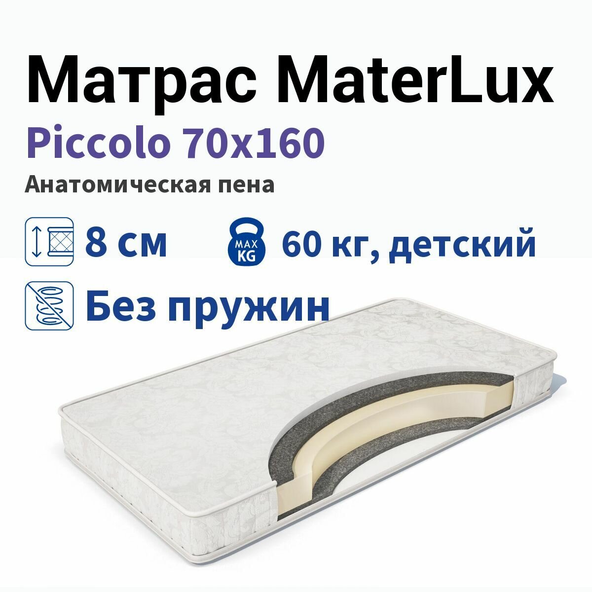Матрас Materlux Piccolo 70х160