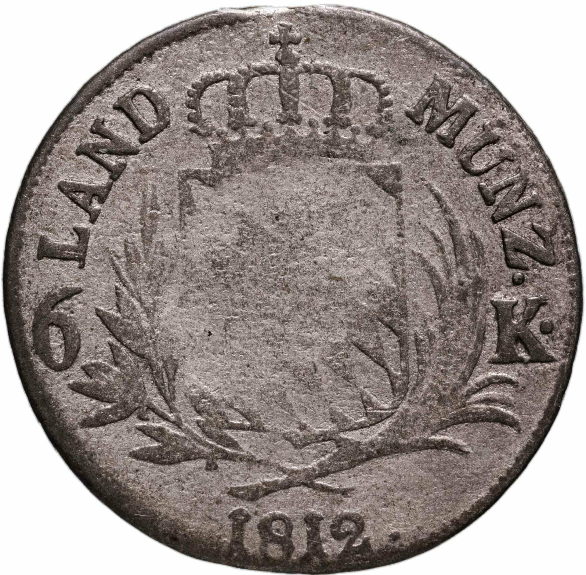 Германия, Бавария 6 крейцеров 1812
