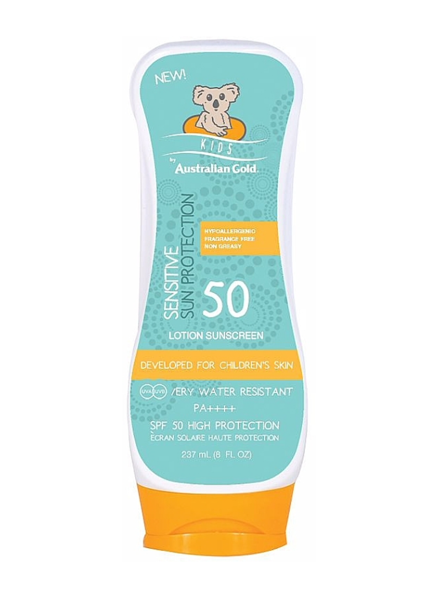 Картинки Солнцезащитный лосьон Australian Gold SPF50 Kids, для детей, 237мл.