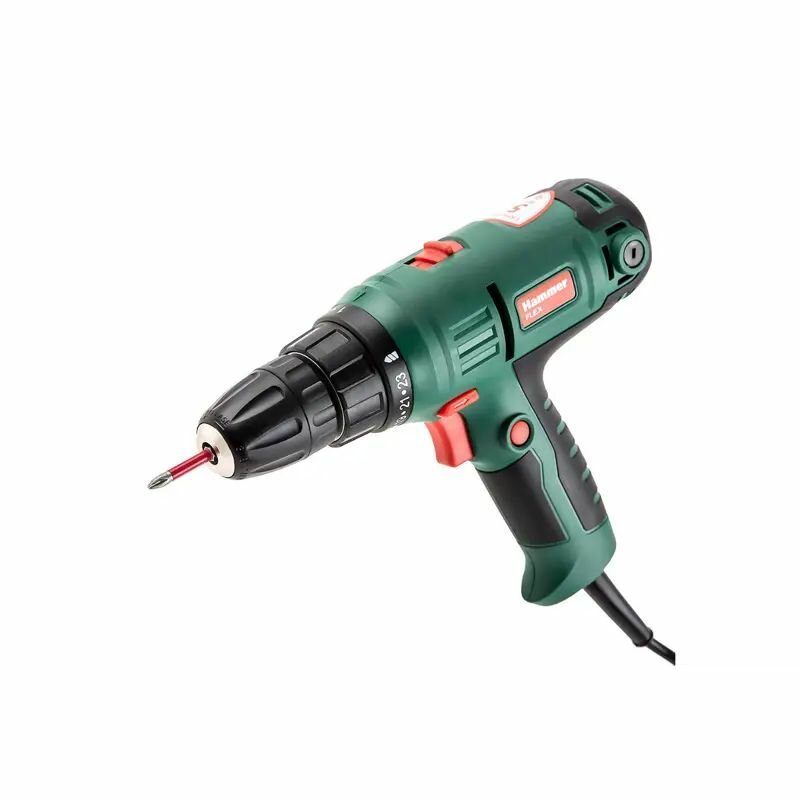 фото Дрель-шуруповерт Hammer Flex DRL420А 300Вт 10мм 0-400/0-1450 об/мин реверс 29Нм