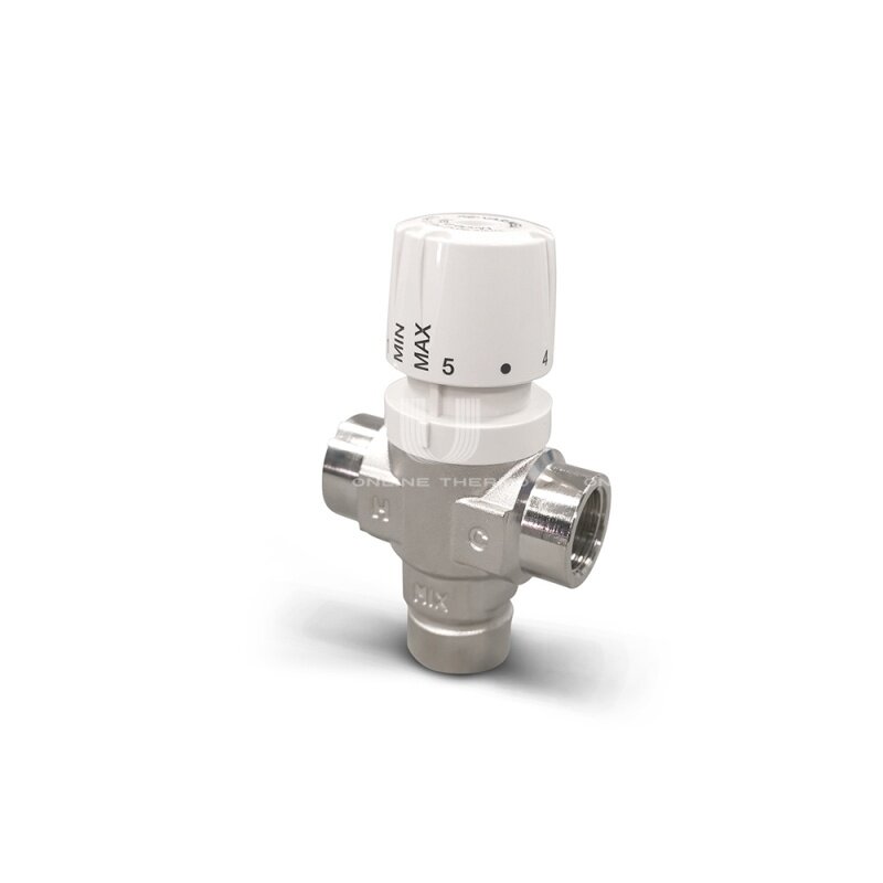 VARMEGA Термостатический смесительный клапан 1/2"ВР 30-65°С Kv1.3 смешение по центру