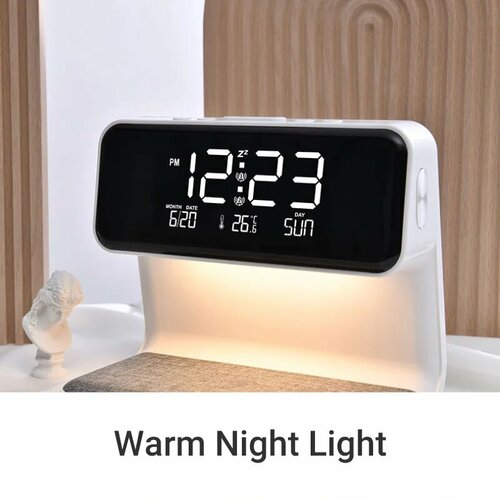 Беспроводные часы Xiaomi Wireless Charger night light Белый 2734₽