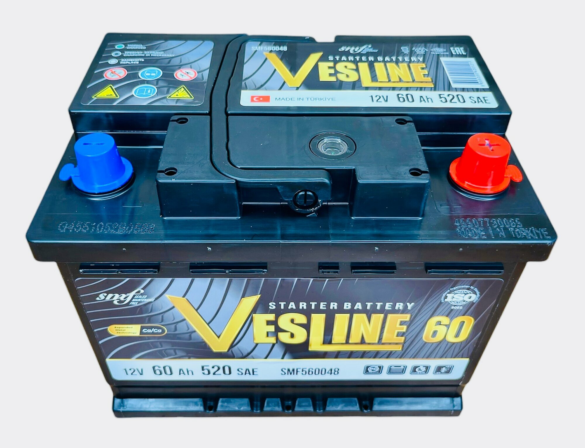 Аккумулятор автомобильный Vesline 60 Ач 480 A о.п. SMF L2 242х175х190