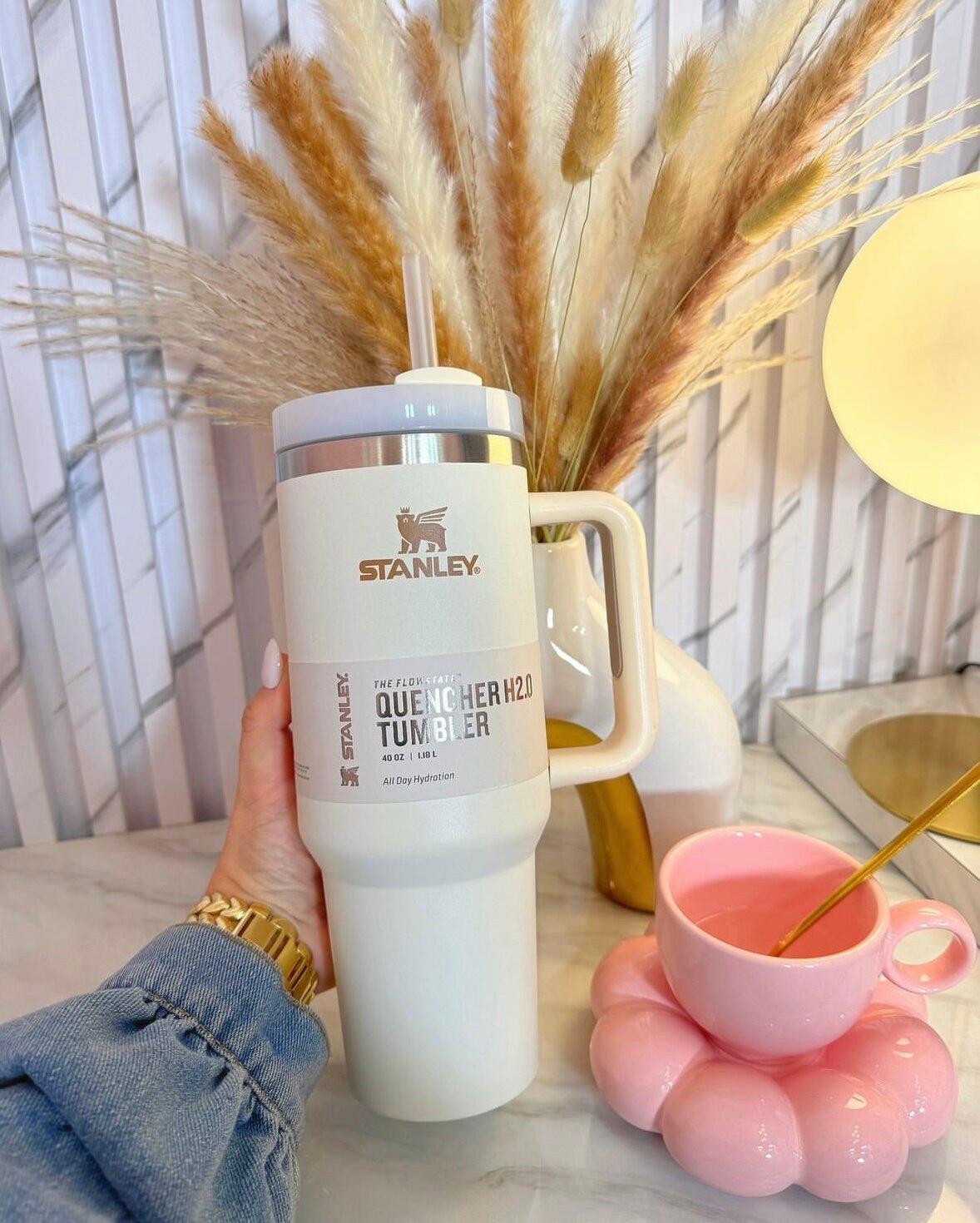 Термокружка STANLEY 1,18 л, бежевый, сохраняет тепло до 7 часов