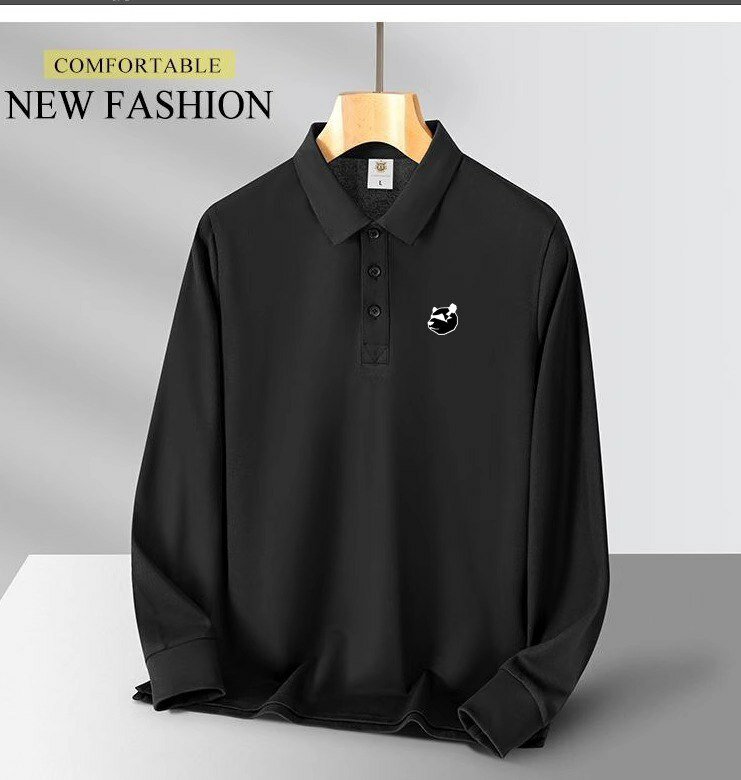 Поло, размер 52, черный мрамор