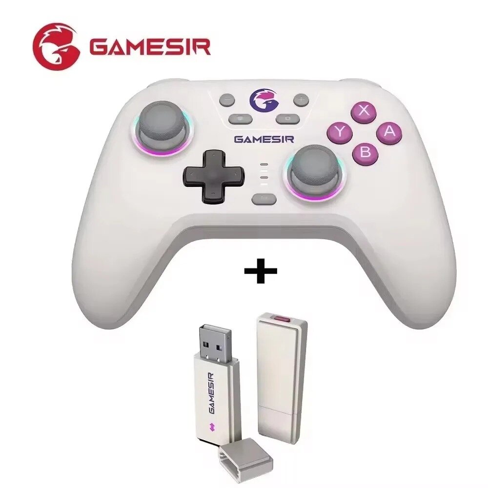 Gamesir T4 Nova + receiver Игровой контроллер беспроводной игровой контроллер Bluetooth 2.4G с джойстиком с эффектом Холла