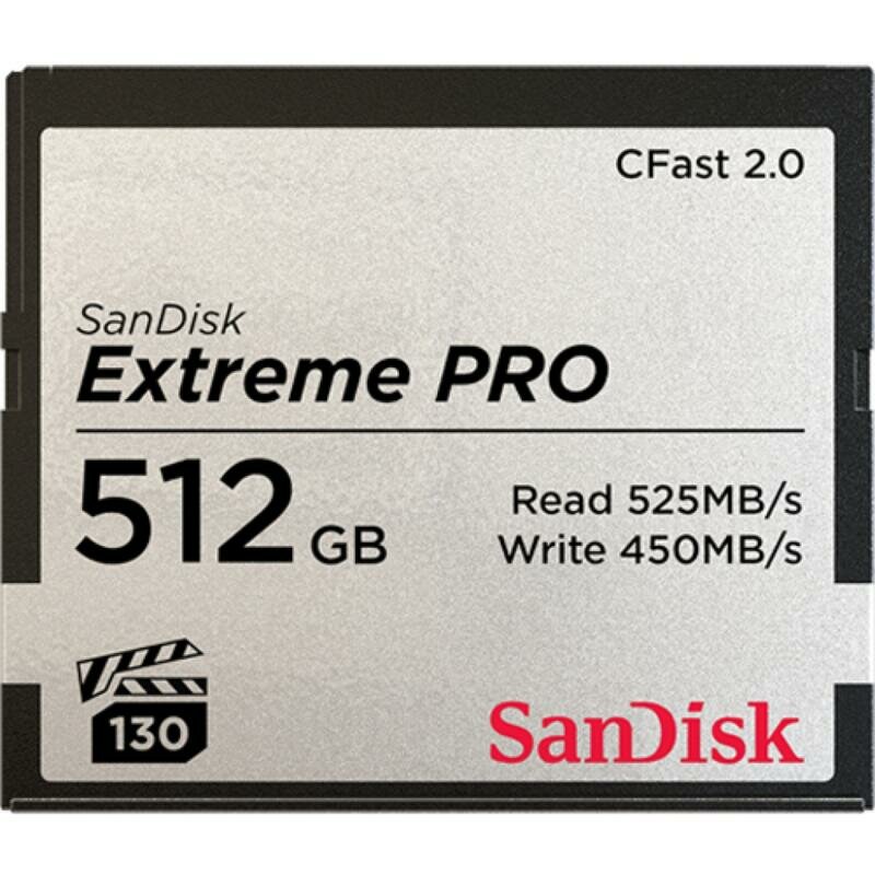 Карта памяти 512GB SanDisk Extreme Pro CFAST 2.0 525MB/s VPG130 - фото №1