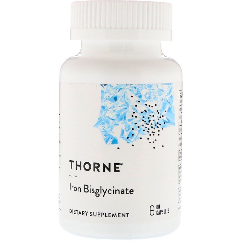 Thorne Research Iron Bisglycinate (Биглицинат железа) 60 капсул
