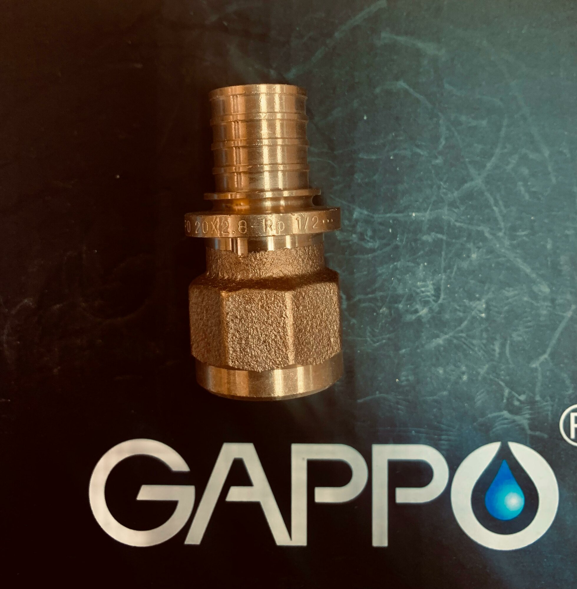 Переходник ( муфта ) с внутренней резьбой бронзовый 20-Rp 3/4 RX G2308.2005  Gappo
